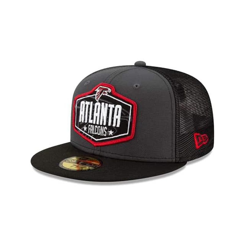 NFL Atlanta Falcons Draft 59Fifty Fitted (MRM0488) - Grey New Era Caps